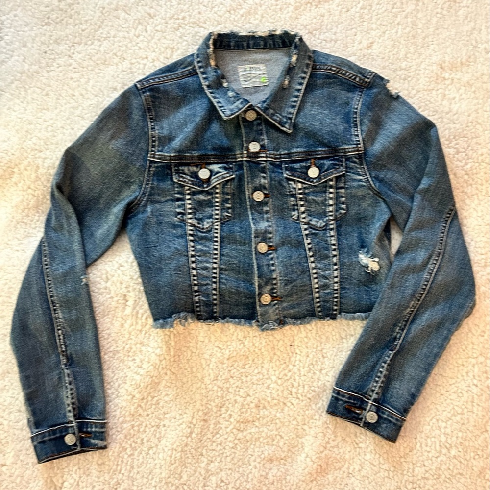 Denim Cropped Jacket